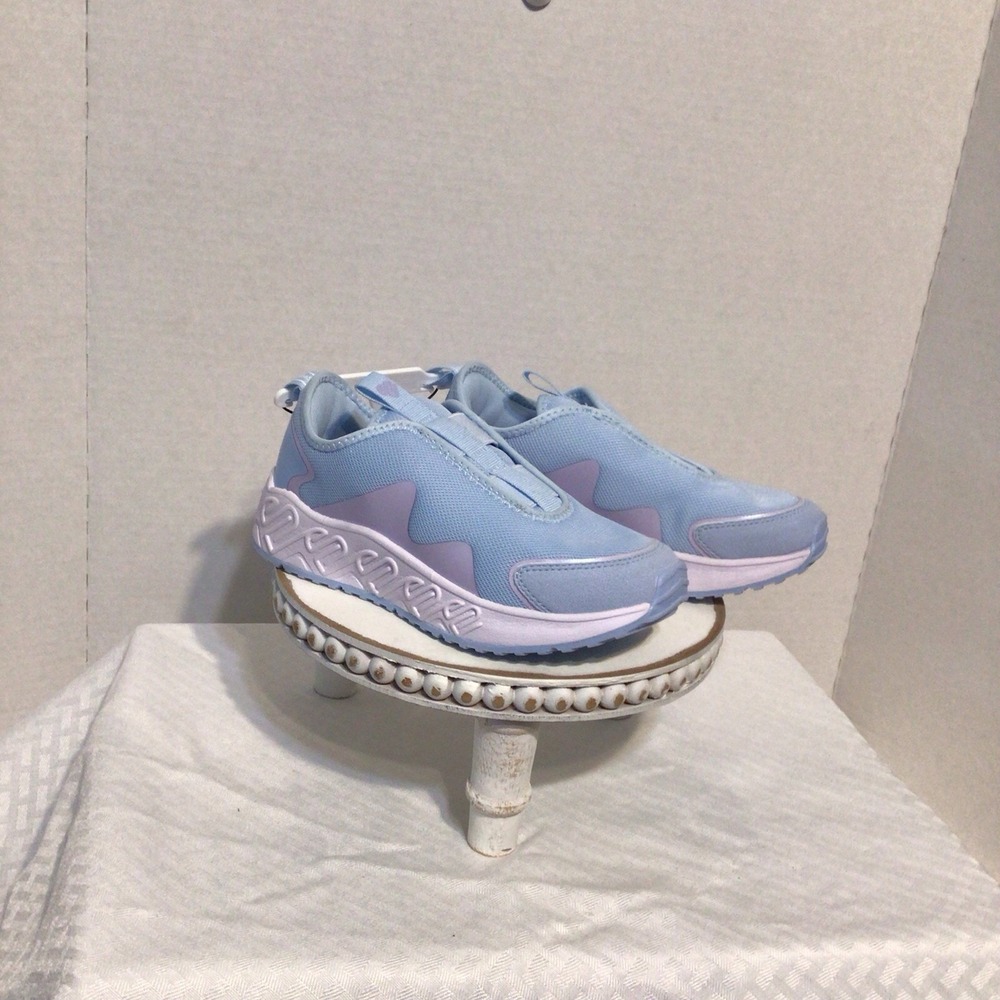 JUSTICE GIRL Slip On Athletic Sneakers Shoes 13 Blue NWT No Lace Comfort Walking - Picture 3 of 8